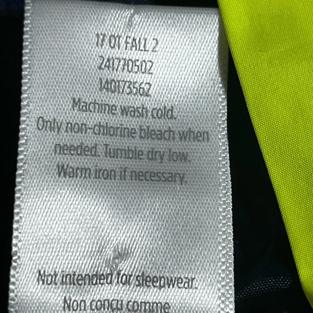 GYMBOREE YOUTH WINDBREAKER ZIP FRONT JACKET W/HOOD LIGHTWEIGHT‎ NAVY/LIME M 7-8